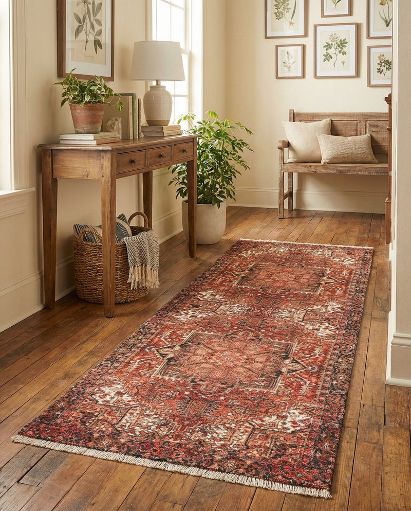 Bazaar Chic Collection Area Rug -  Essaouira Runner Rust Red  lifestyle 47