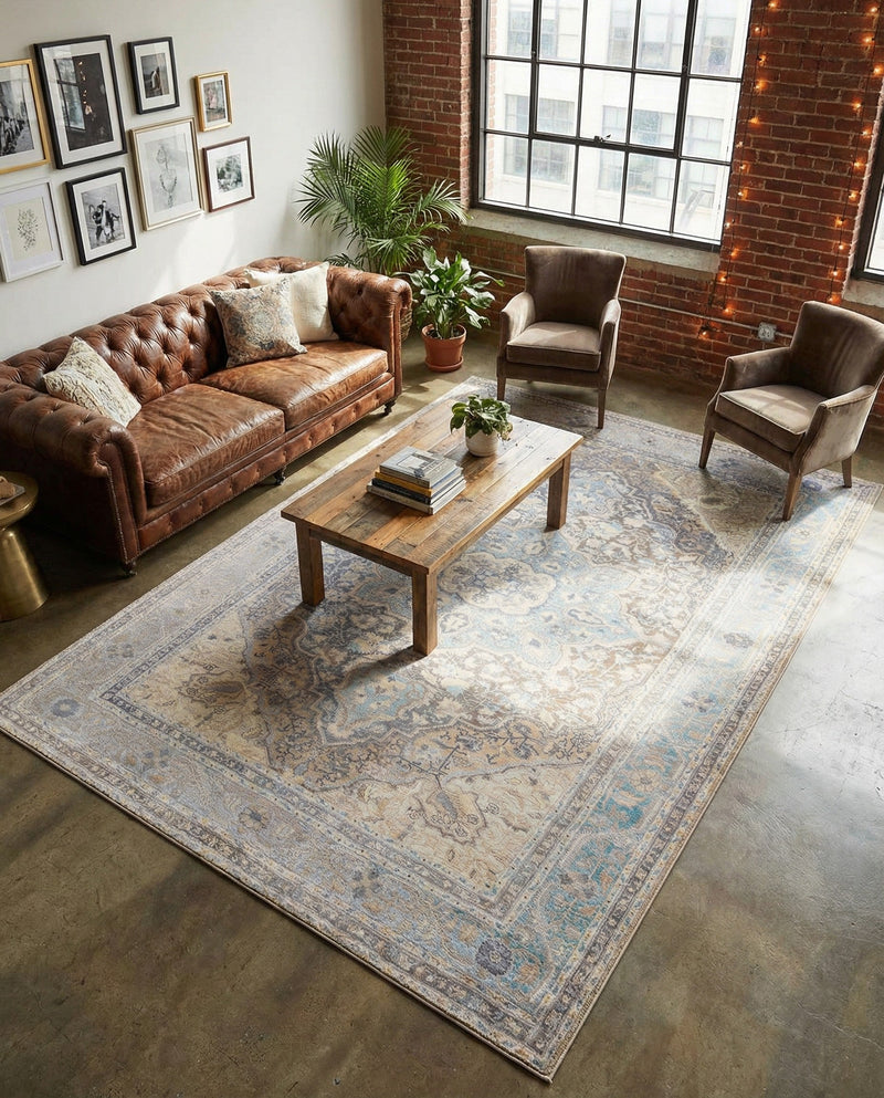 Heritage Elegance Collection Area Rug -  Schonbrunn Rectangle Cream  lifestyle 16