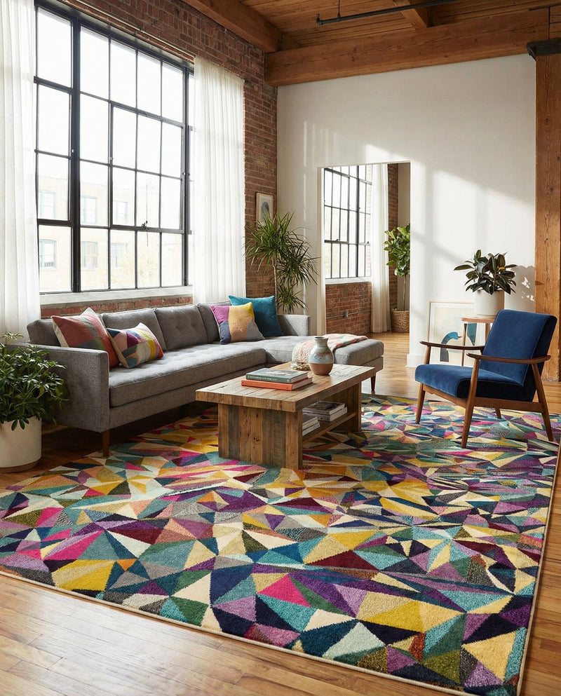 Marrakesh Elegance Collection Area Rug -  Toubkal Rectangle Multi  lifestyle 9