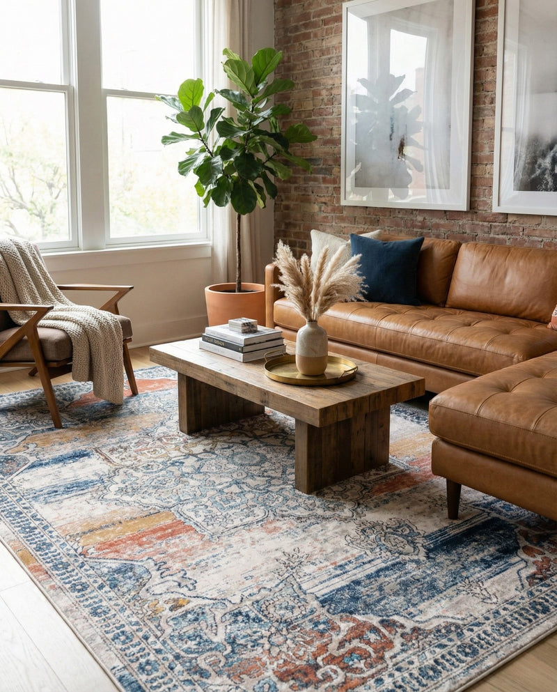 Mykonos Manor Collection Area Rug -  Tinos (Multi) Rectangle Multi  lifestyle 31