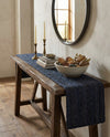 Woven Seaside Jute Collection Area Rug - Savannah (Navy Blue) Table Runner Navy Blue  lifestyle 63