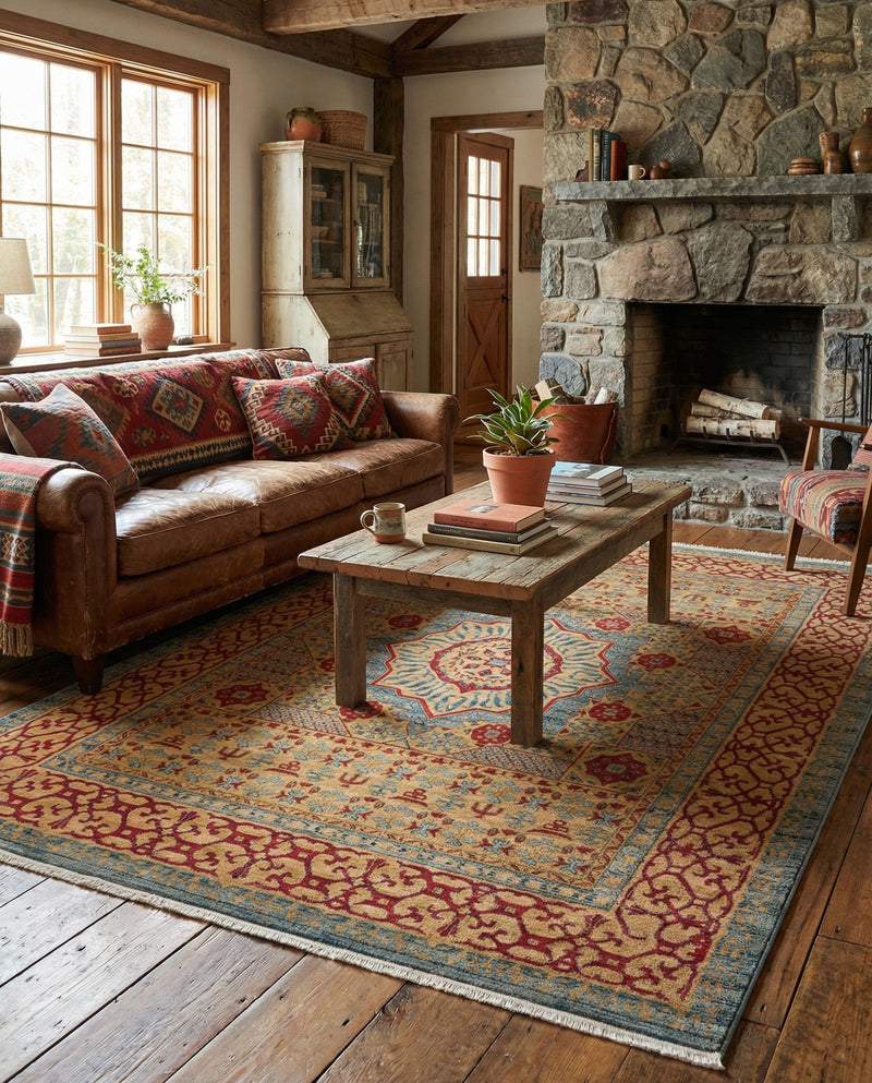 Ottoman Elegance Collection Area Rug -  Cappadocia Rectangle Light Blue  lifestyle 32