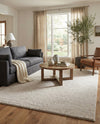 Solid Shag Seaside Collection Area Rug - Azure Cove (Ivory) Rectangle Ivory  lifestyle 24