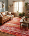 Heritage Elegance Collection Area Rug -  Edinburgh Rectangle Rust Red  lifestyle 11