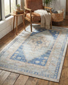 Savannah Series Collection Area Rug -  Augusta (Sky blue) Rectangle Sky blue  lifestyle 16