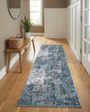 Seville Elegance Collection Area Rug - Cordoba Runner Gray Blue  lifestyle 74