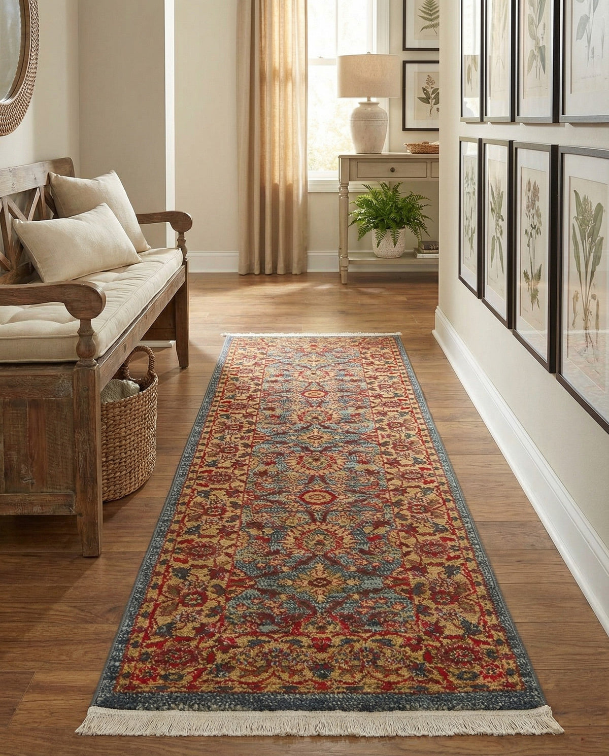 Chelsea Elegance Collection Area Rug -  Osterley Runner Blue  lifestyle 148