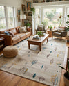 Coastal Haven Collection Area Rug -  Surfside Rectangle Ivory  lifestyle 12