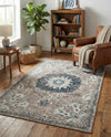 Brighton Terrace Collection Area Rug - Hove (Gray) Rectangle Gray  lifestyle 11