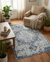 Patio Heritage Collection Area Rug - Santorini Rectangle Navy Blue  lifestyle 28