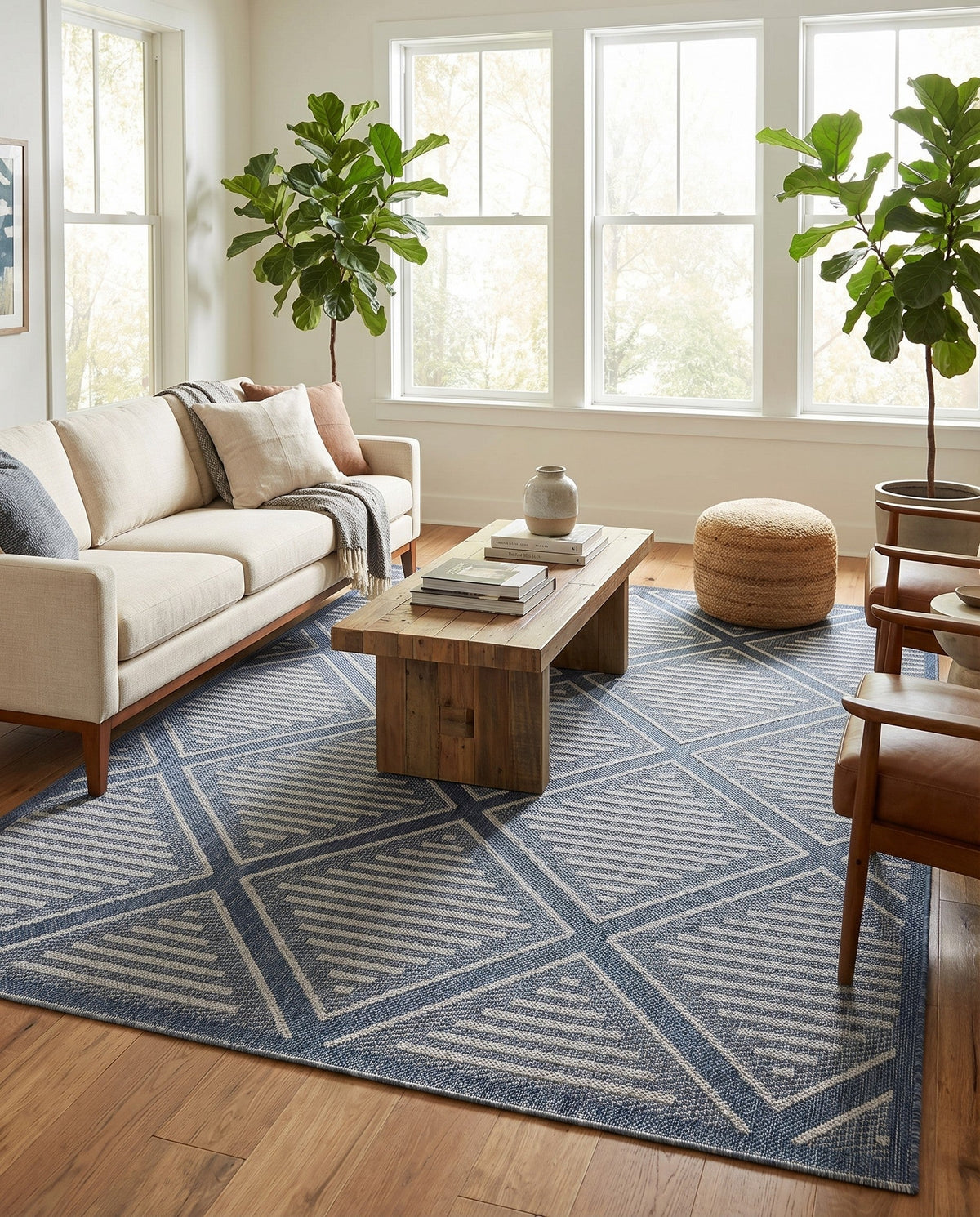 Savannah Pergola Collection Area Rug -  Eden Rectangle Navy Blue  lifestyle 20