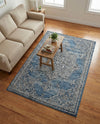 Mykonos Manor Collection Area Rug -  Tinos (Blue) Rectangle Blue  lifestyle 19