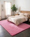 Plush Oasis Collection Area Rug - Serenity (Taffy Pink) Rectangle Taffy Pink  lifestyle 21