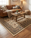 Isfahan Elegance Collection Area Rug - Naghsh-e Jahan (Ivory) Rectangle Ivory  lifestyle 28