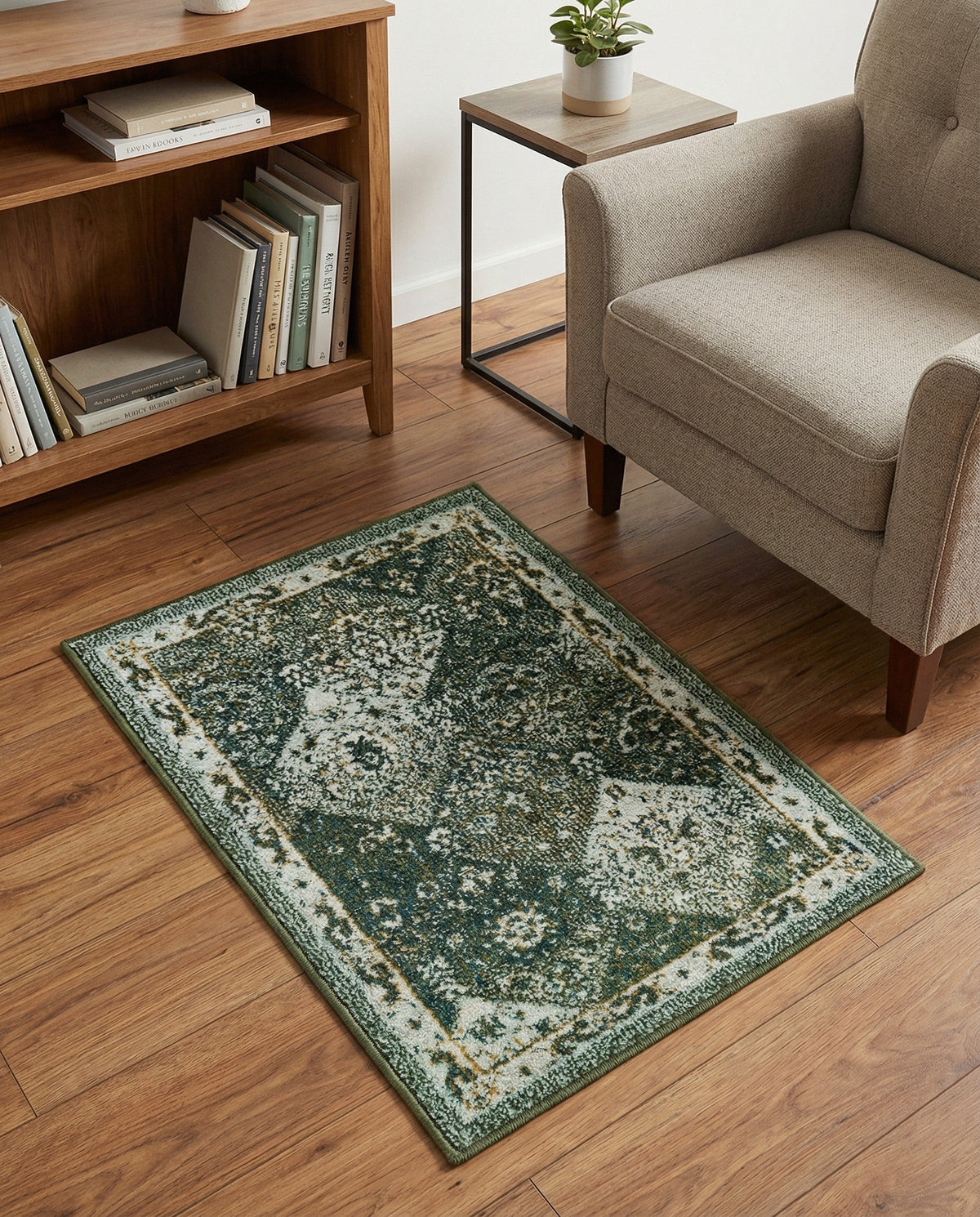Brighton Terrace Collection Area Rug -  Rottingdean (Green) Rectangle Green  lifestyle 18