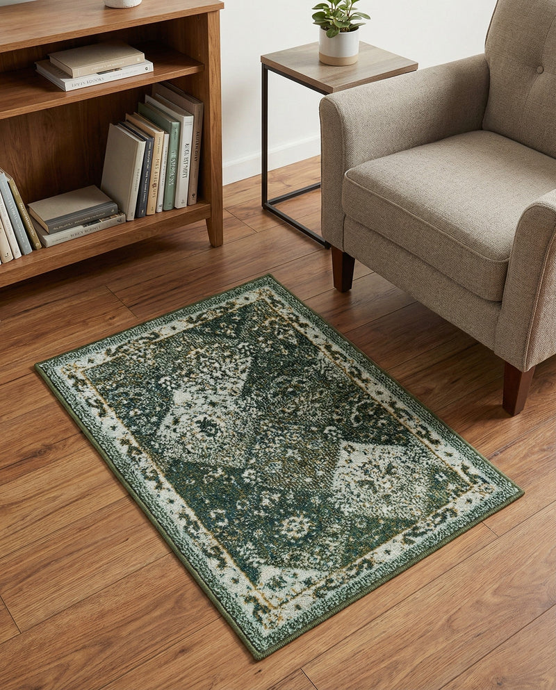 Brighton Terrace Collection Area Rug -  Rottingdean (Green) Rectangle Green  lifestyle 18