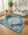 Beverly Grove Collection Area Rug - Melrose (Navy Blue) Square Navy Blue  lifestyle 62