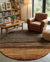 Bistro Lounge Collection Area Rug -  Cortado Round Beige  lifestyle 39