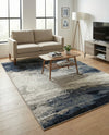 Copenhagen Edge Collection Area Rug - Nyhavn Rectangle Blue  lifestyle 28