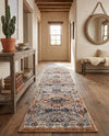 Desert Modern Eco Rug Series Collection Area Rug -  Navajo Runner Khaki Gray  lifestyle 56