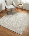 Cascade Range Collection Area Rug -  Shasta (Ivory) Square Ivory  lifestyle 36