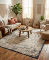 Coastal Manor Collection Area Rug -  Tidewater Rectangle Cream  lifestyle 15