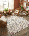 Meadow Breeze Collection Area Rug -  Sunbeam Rectangle Ivory  lifestyle 21