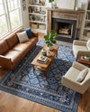 Horizon Collection Area Rug -  Aurora Rectangle Blue  lifestyle 25