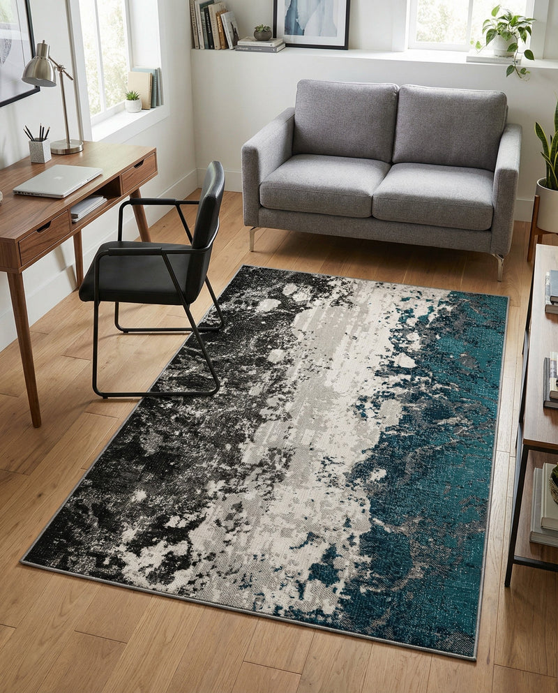 Seville Elegance Collection Area Rug -  Granada Rectangle Gray  lifestyle 7
