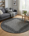 Urban Terrace Collection Area Rug -  Chelsea (Charcoal Gray) Round Charcoal Gray  lifestyle 33