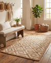 Woven Seaside Jute Collection Area Rug - Marina Rectangle Natural  lifestyle 37