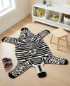 Whimsy Wonders Wool Collection Area Rug -  Galaxy Rectangle Black and White  lifestyle 8