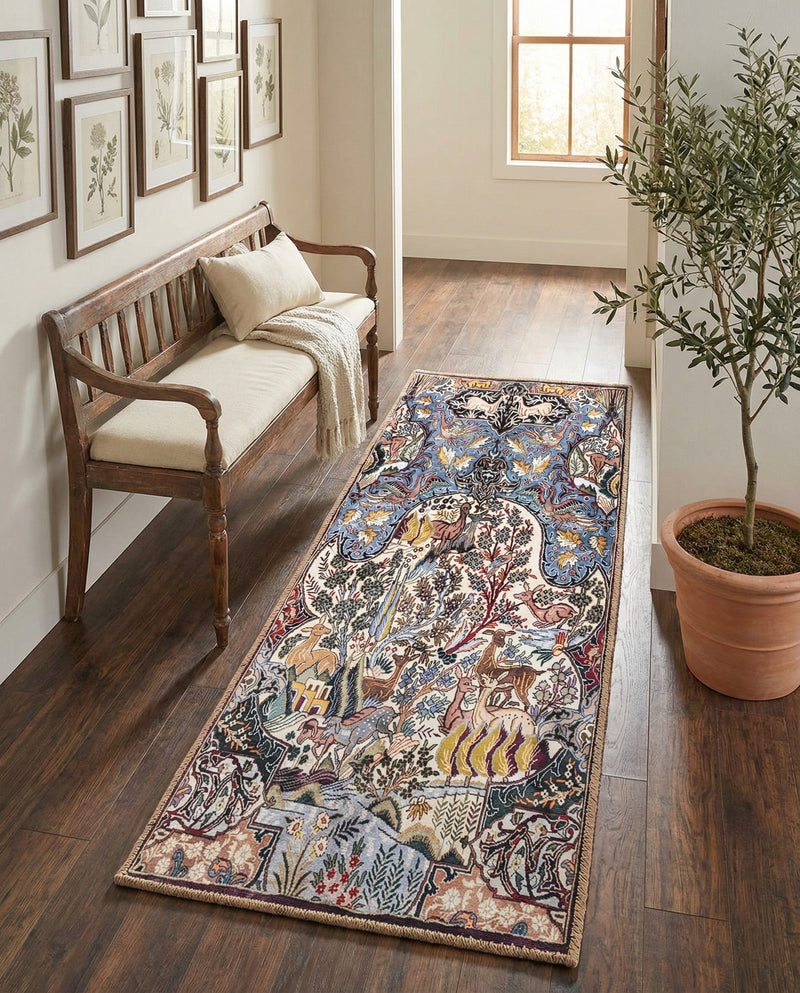 Heritage Elegance Collection Area Rug -  Louvre Runner Multi  lifestyle 56