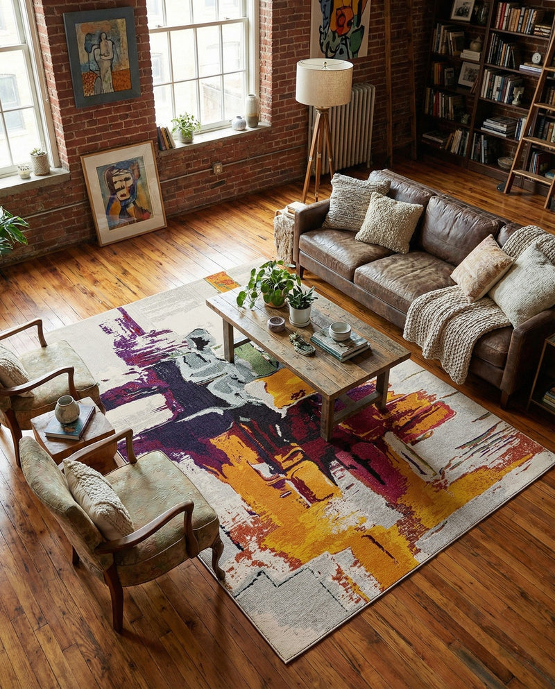 Marrakesh Elegance Collection Area Rug -  Riad Rectangle Beige  lifestyle 16