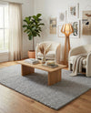 Lana Tasmanian Wool Collection Area Rug - Waitomo Rectangle Space Gray  lifestyle 31