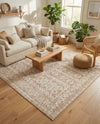 Cambridge Classics Collection Area Rug - Trinity (Beige) Square Beige  lifestyle 56