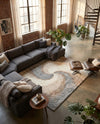 Cozy Haven Shag Collection Area Rug -  Oasis Rectangle Khaki  lifestyle 41