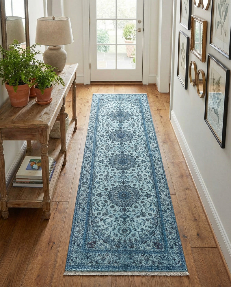 Bazaar Chic Collection Area Rug -  El Jadida Runner Blue  lifestyle 46
