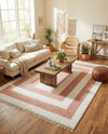 Sahara Chic Collection Area Rug -  Casablanca Rectangle Pink  lifestyle 46