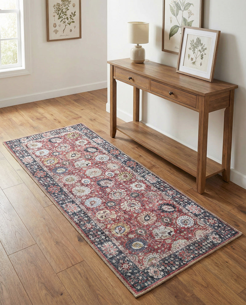 Heritage Elegance Collection Area Rug -  Gatchina Runner Vintage Red  lifestyle 33