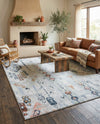 Aegean Elegance Washables Collection Area Rug -  Zakynthos Rectangle Ivory Gray  lifestyle 33