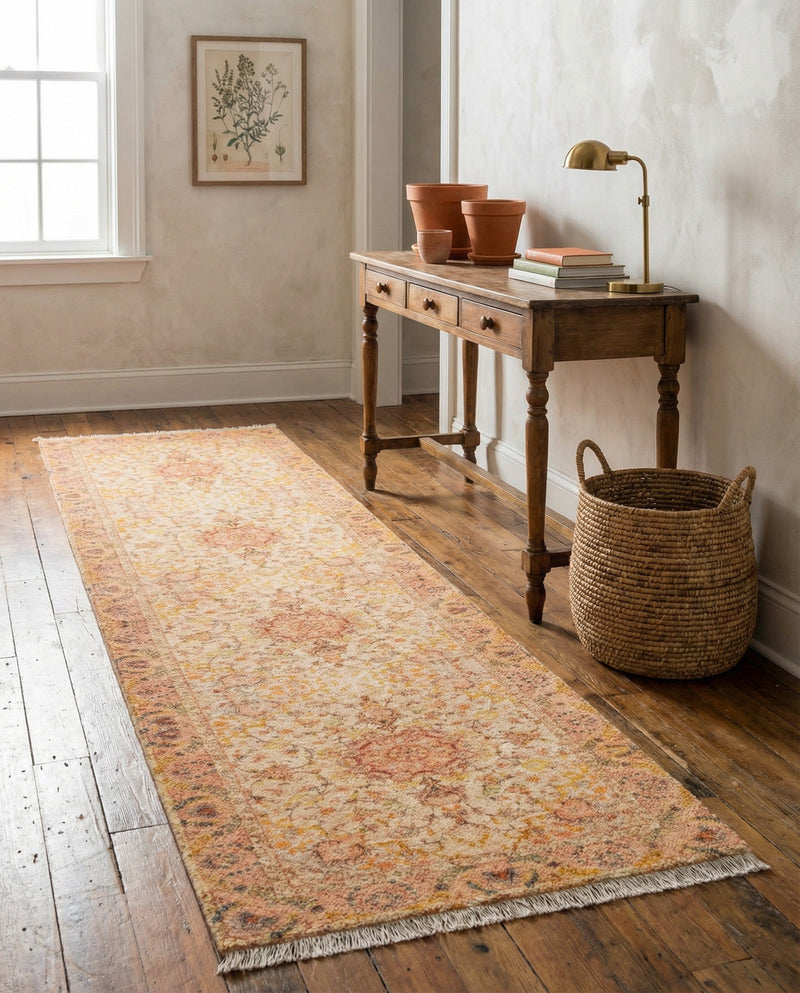 Bazaar Chic Collection Area Rug -  Fez Runner Ivory and Gold  lifestyle 52