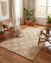 Woven Seaside Jute Collection Area Rug - Marina Rectangle Natural  lifestyle 39
