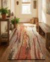 Savannah Threads Collection Area Rug -  Taklamakan Runner Multi  lifestyle 44
