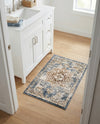 Coastal Manor Collection Area Rug -  Pelican Rectangle Slate Blue  lifestyle 43