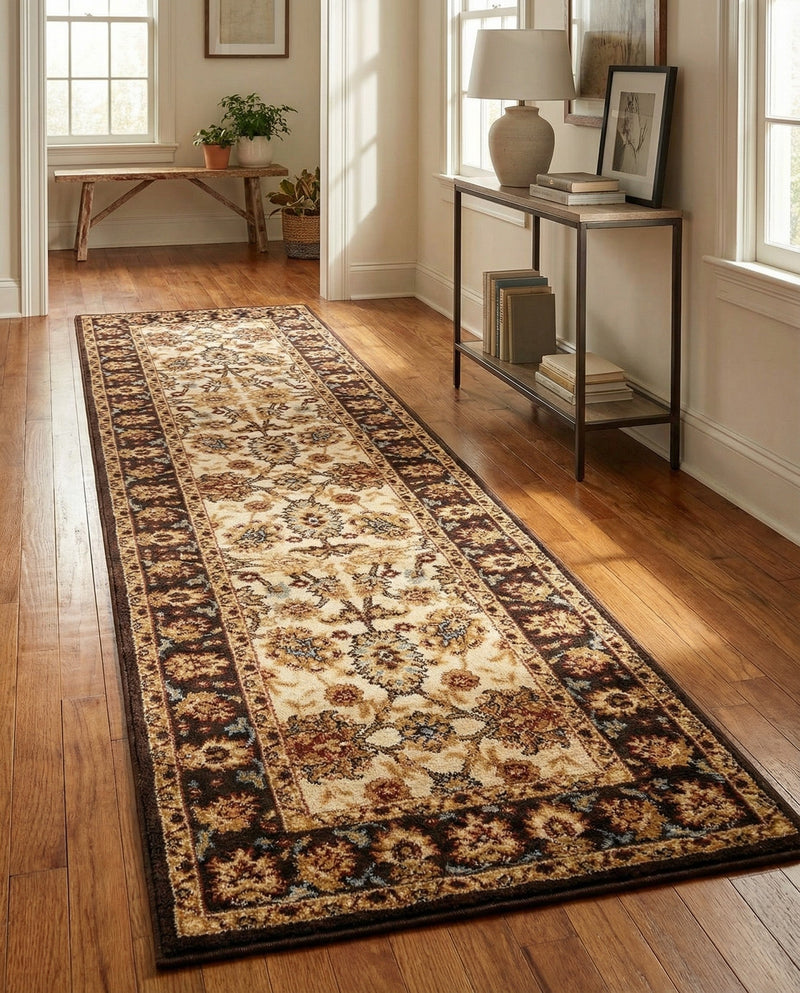 Jaipur Elegance Collection Area Rug -  Jal Runner Cream  lifestyle 54
