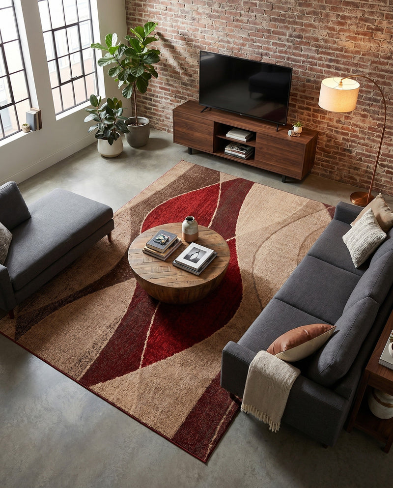 Autumn Meadow Collection Area Rug -  Emberglow Rectangle Multi  lifestyle 6