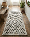 Savannah Hideaway Collection Area Rug - Serengeti Runner Gray Ivory  lifestyle 43