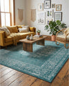 Copenhagen Comfort Collection Area Rug -  Helsingør Rectangle Blue  lifestyle 13