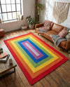 Sunset Isle Wool Braids Collection Area Rug - Paradise Rectangle Multi  lifestyle 20